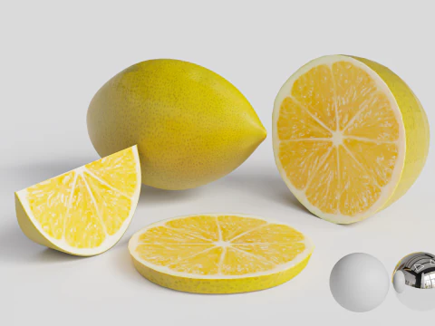 レモン 3Dモデル