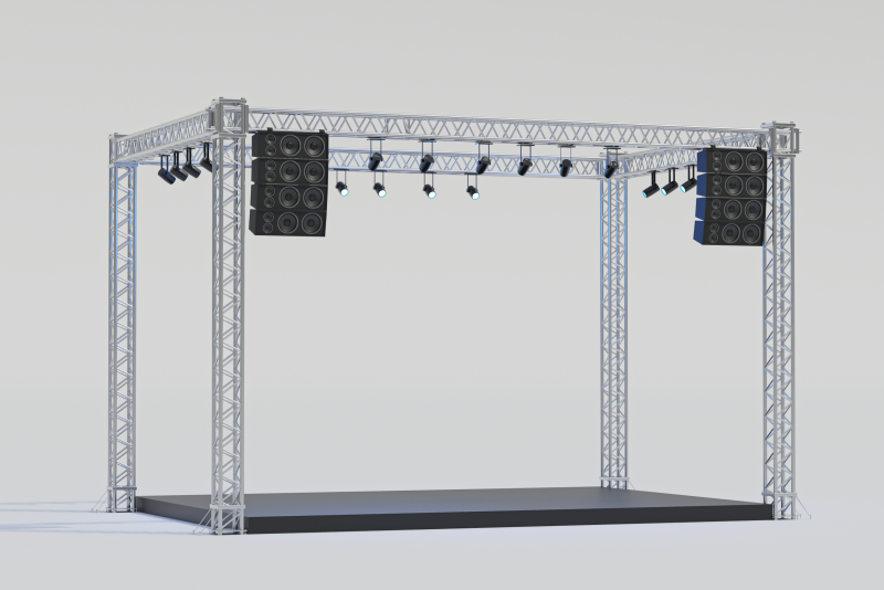 Concert Stage 11 3D मॉडल .c4d .max .obj .3ds .fbx .stl .blend