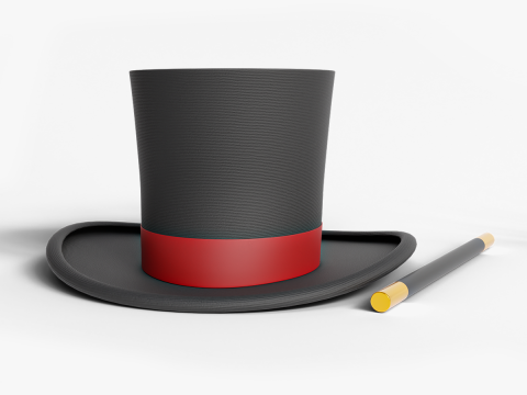 Magician hat 3D 模型