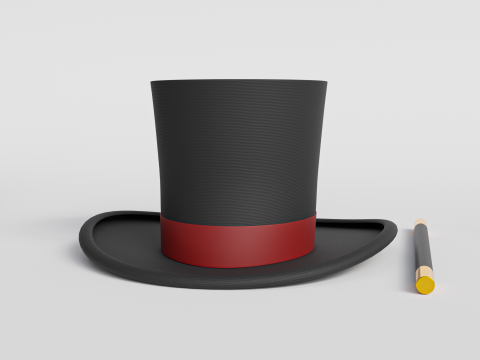 Magician hat 3D Model