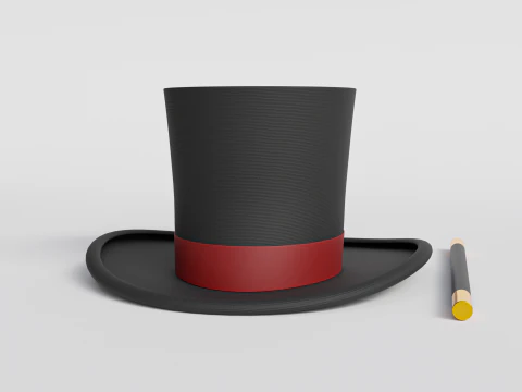 Magician hat 3D Model