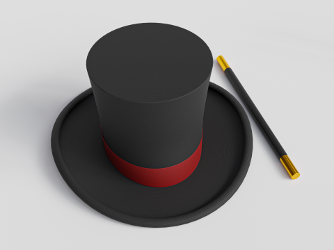 Magician hat 3D Model