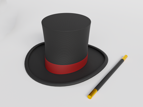 Magician hat 3D Model