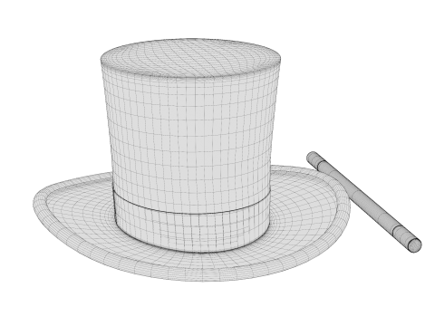 Magician hat 3D Model
