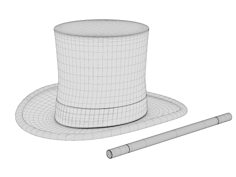 Magician hat 3D Model