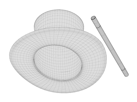 Magician hat 3D Model