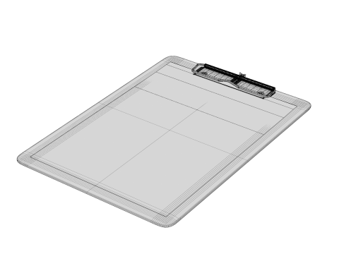 Clipboard paper 3D Modell