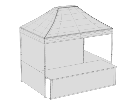 Marketing tent 01 3D Model