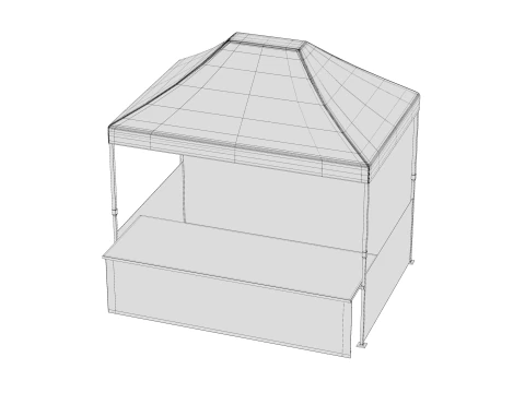 Marketing tent 01 3D Model