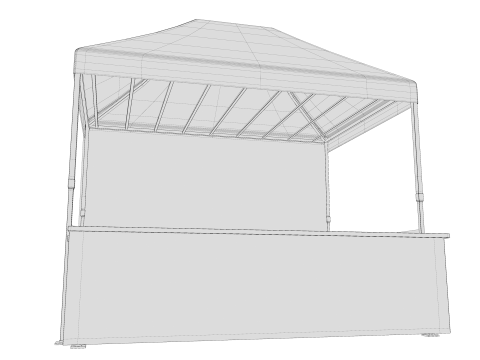Marketing tent 01 3D Model