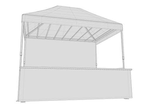 Marketing tent 01 3D Model