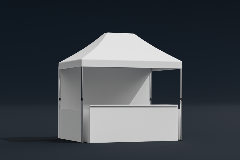 Marketing tent 02 3D 模型 .c4d .max .obj .3ds .fbx .stl .blend