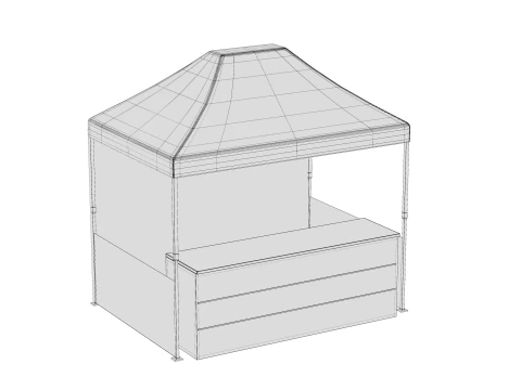 Marketing tent 02 3D Model