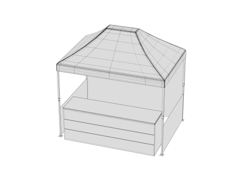 Marketing tent 02 3D Model