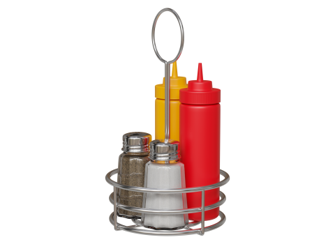 Diner Condiment Caddy 3D Modell