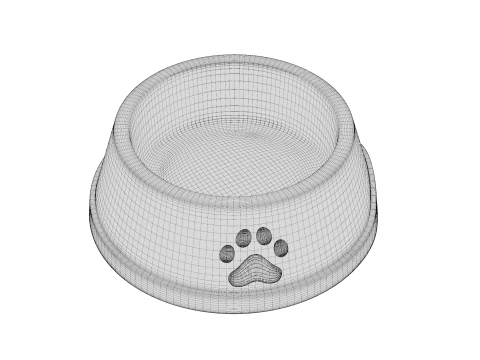 Pet Bowl 01 3D Model