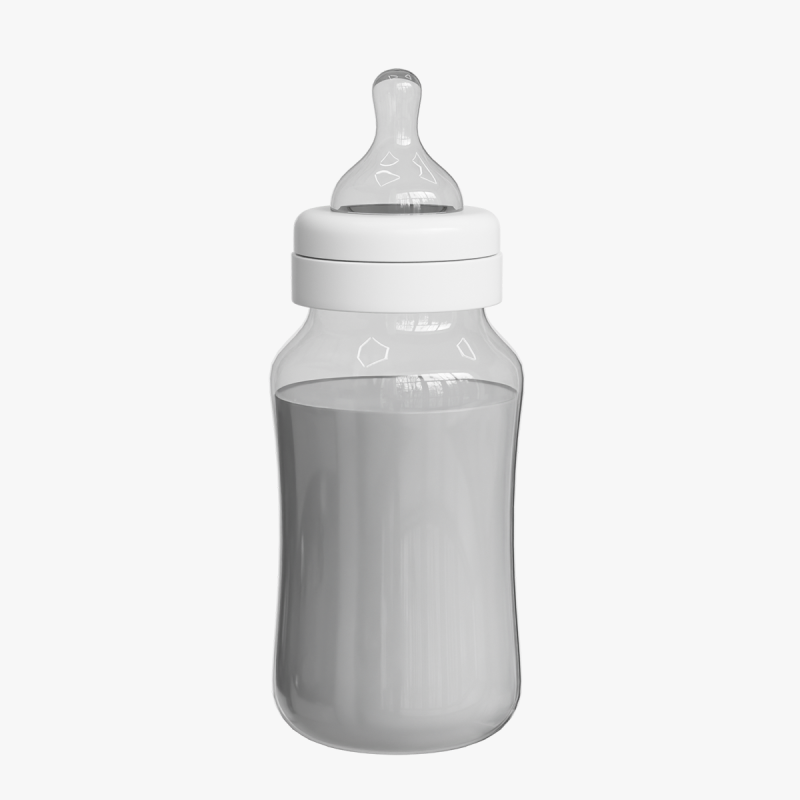 Babyfles Met Melk 3D Model .c4d .max .obj .3ds .fbx .stl .blend