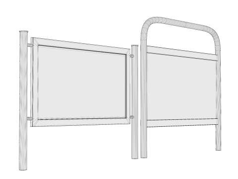 Tabletop sign holder 3D 模型