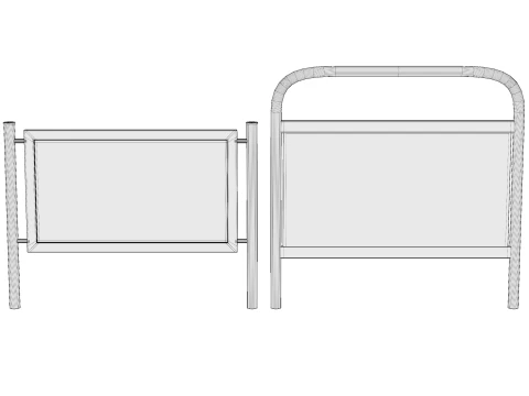 Tabletop sign holder 3D Model