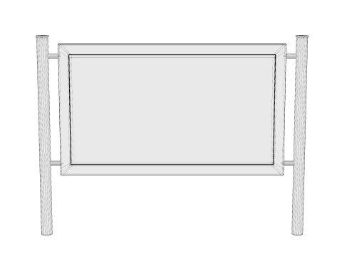 Tabletop sign holder 3D Model