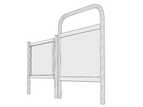 Tabletop sign holder 3D Model