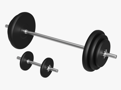 Barbell 3D 모델