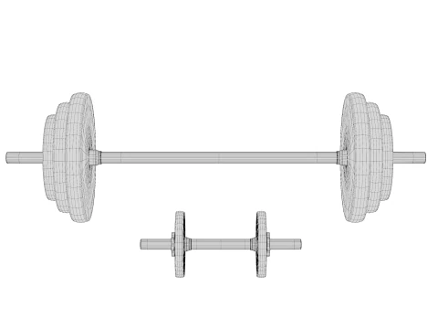 Barbell 3D Model