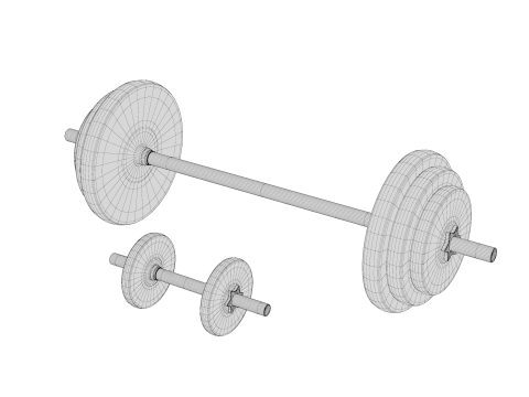 Barbell Model 3D
