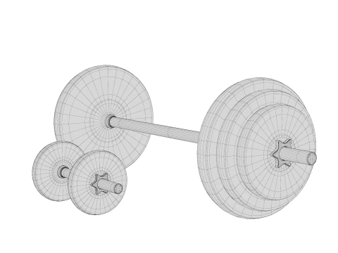 Barbell 3D Model