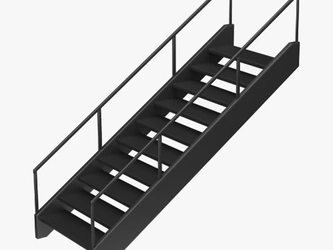 Escadas Metálicas 01 Modelo 3D