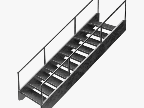 Metal Merdivenler 02 3D Model