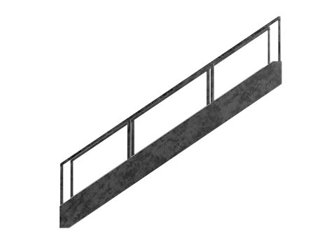 Металеві сходи 02 3D Модель