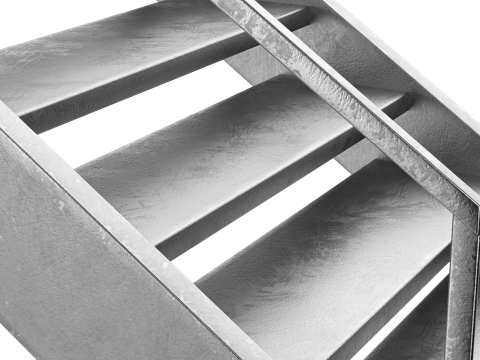 Металеві сходи 02 3D Модель