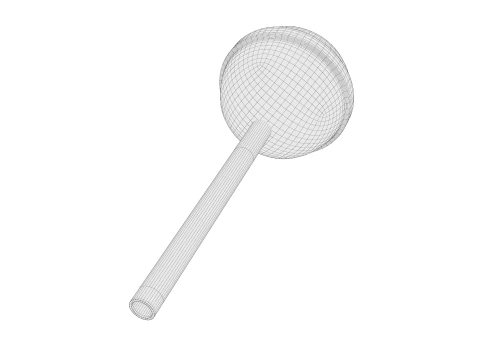 Pink and white Lollipops 01 3D Model