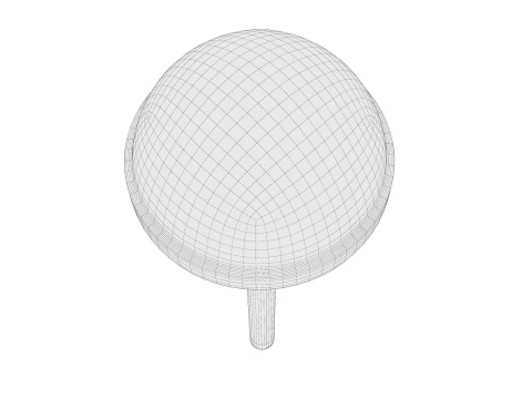 Pink and white Lollipops 01 3D Model