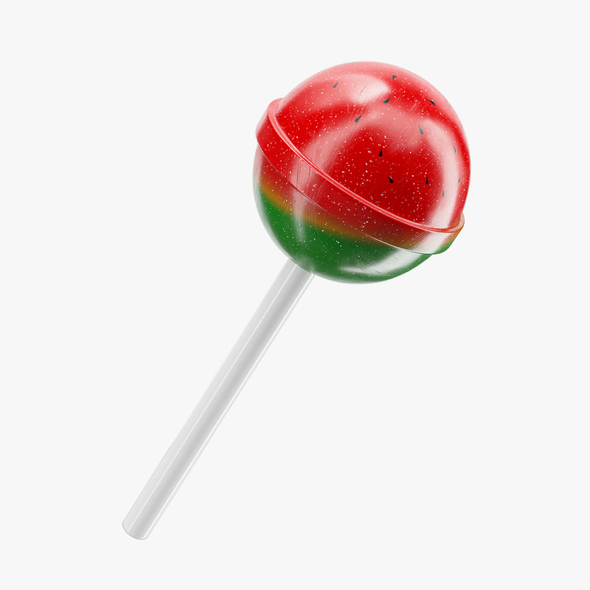 Watermelon Lollipops 02 3D Model .c4d .max .obj .3ds .fbx .stl .blend
