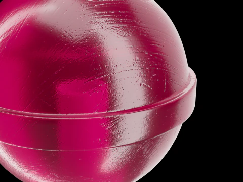Pink Lollipop 03 3D Model