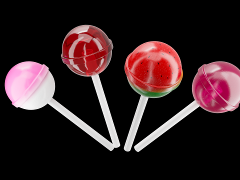 लॉलीपॉप संग्रह 01 3D मॉडल