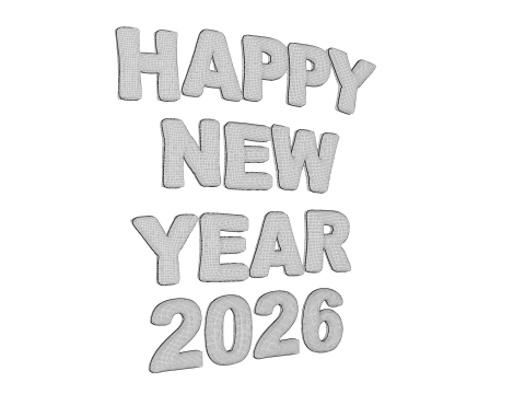 Selamat Tahun Baru 2026 Model 3D