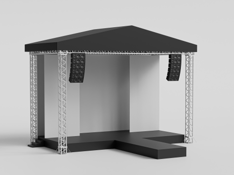 कॉन्सर्ट स्टेज 12 3D मॉडल