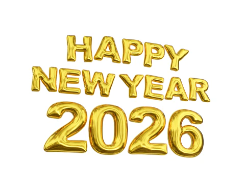 Happy New Year 2026 Balloon 02 3D Model