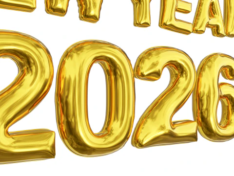 Happy New Year 2026 Balloon 02 3D Model
