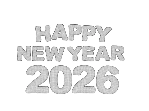 Happy New Year 2026 Balloon 02 3D Model