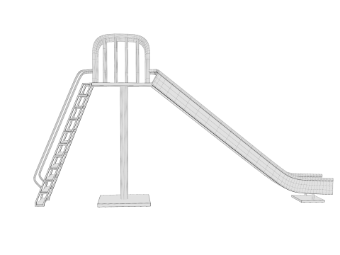 Parc toboggan Modèle 3D