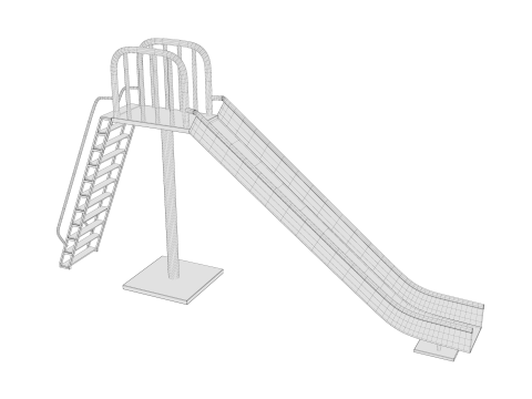 Parc toboggan Modèle 3D