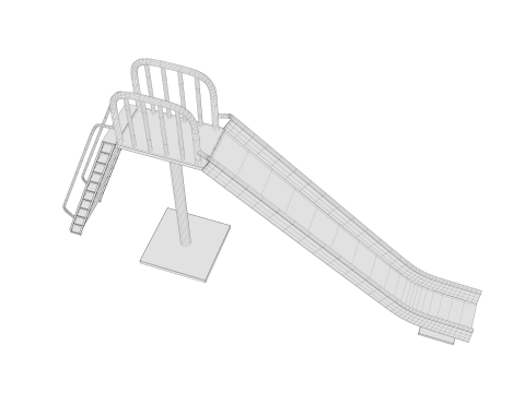 Parc toboggan Modèle 3D