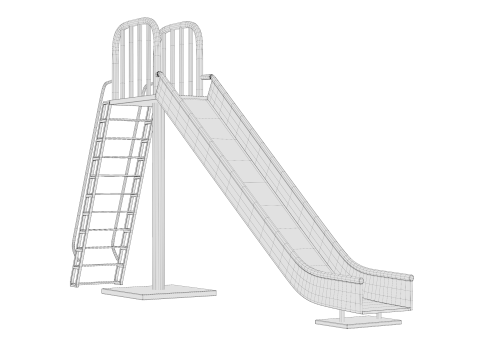 Parc toboggan Modèle 3D