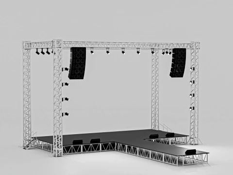 Concert Stage 13 3D Model