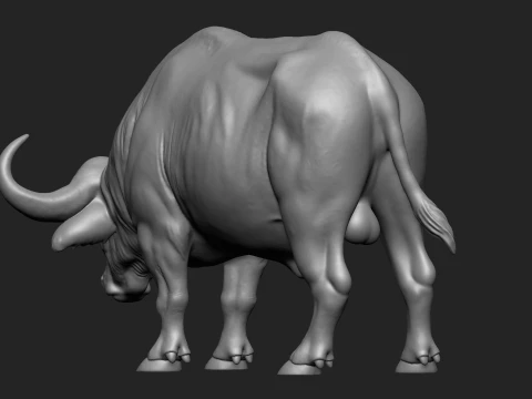 Maestosa statua di bufalo africano stampa 3D Modello di stampa 3D