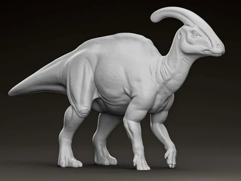 Детальна 3D модель динозавра Parasaurolophus 3D Принт Модель